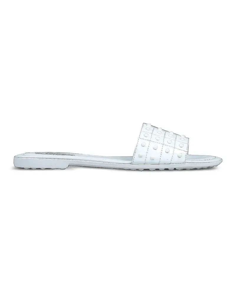 TOD'S Gomma Studded leather sandals - Weiß Weiß