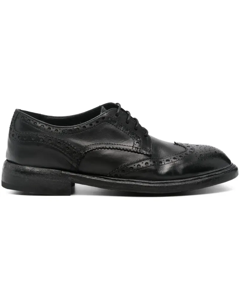 Moma World Oxford-Schuhe mit Budapestermuster - Schwarz Schwarz