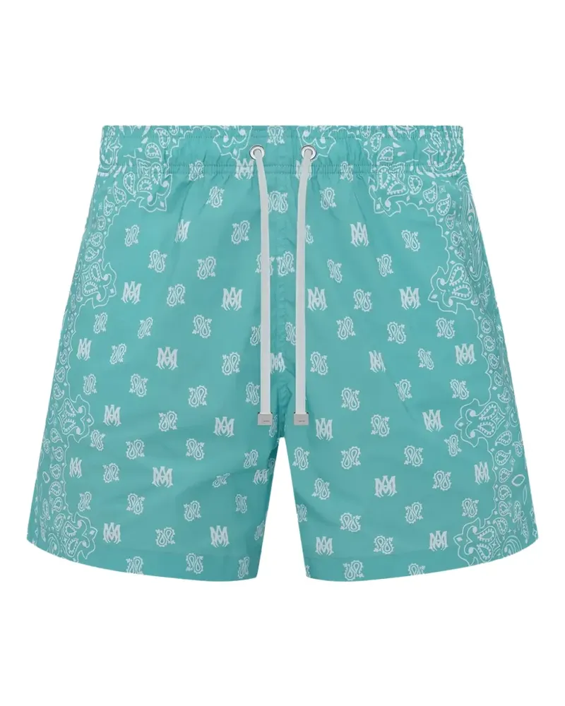 Amiri paisley-print swim shorts - Blau Blau