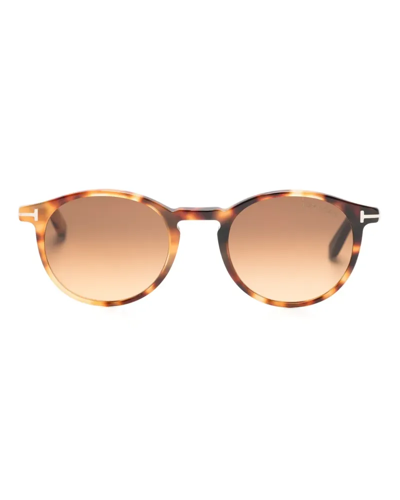 Tom Ford Runde Andrea Sonnenbrille - Braun Braun