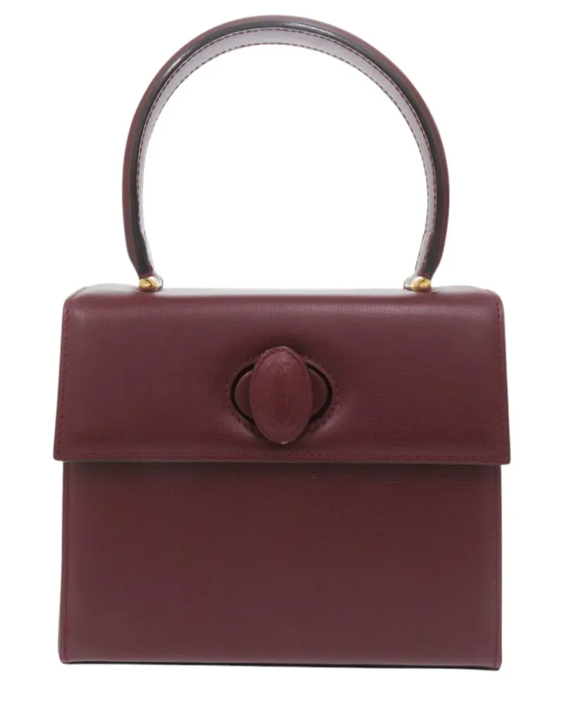 Cartier 20th Century Must de  Handtasche aus Leder mit Drehverschluss - Rot Rot