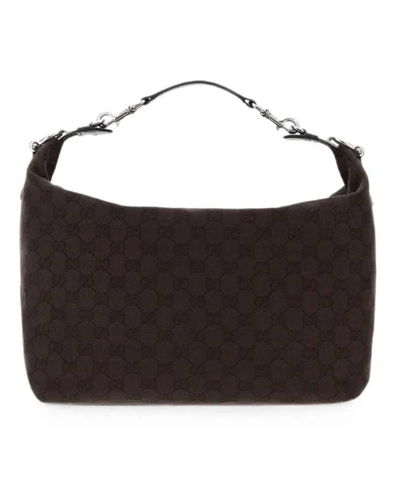 Gucci Schultertasche aus GG Supreme Canvas - Braun Braun