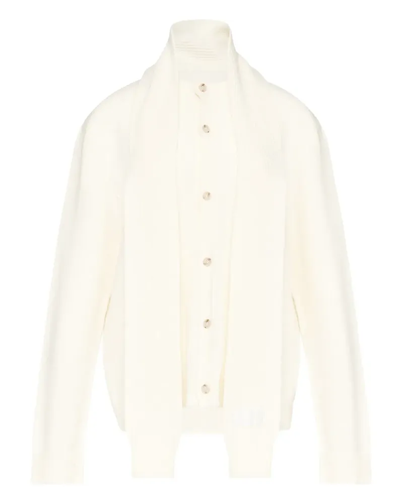 Maison Margiela Cardigan mit Schaldetail - Nude Nude