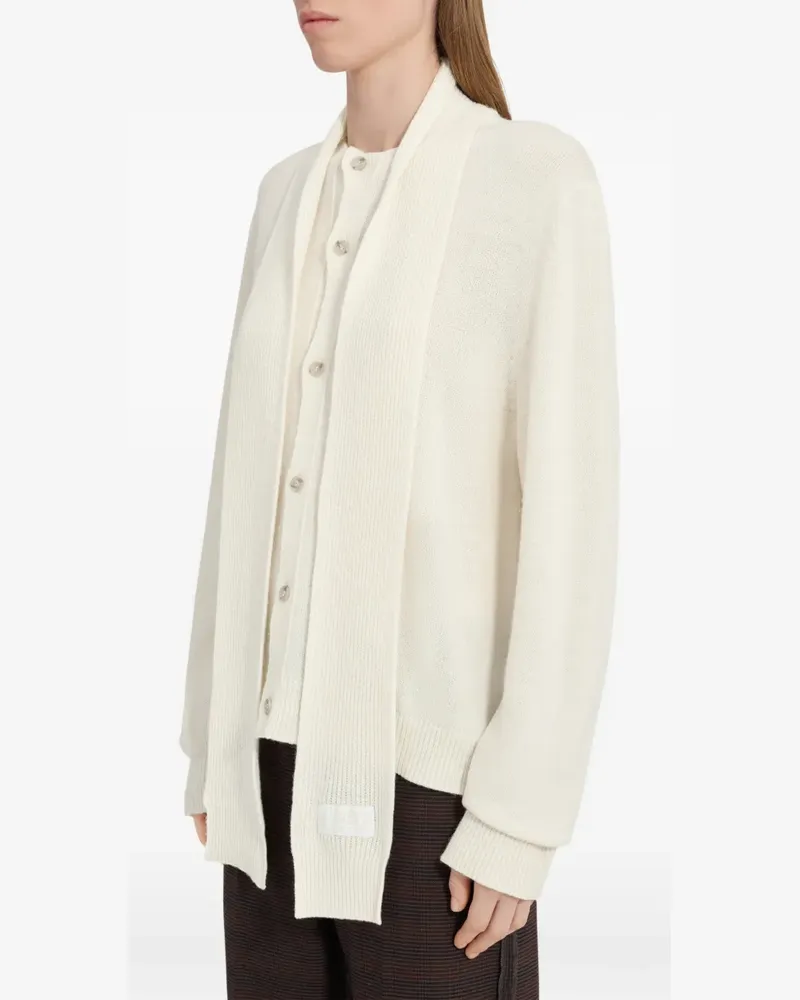 Maison Margiela Cardigan mit Schaldetail - Nude Nude