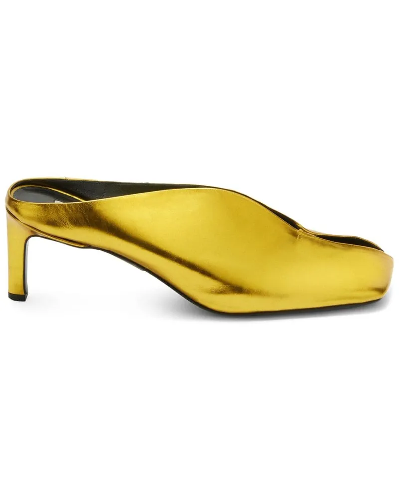 Jil Sander Pumps mit eckiger Kappe - Gold Gold