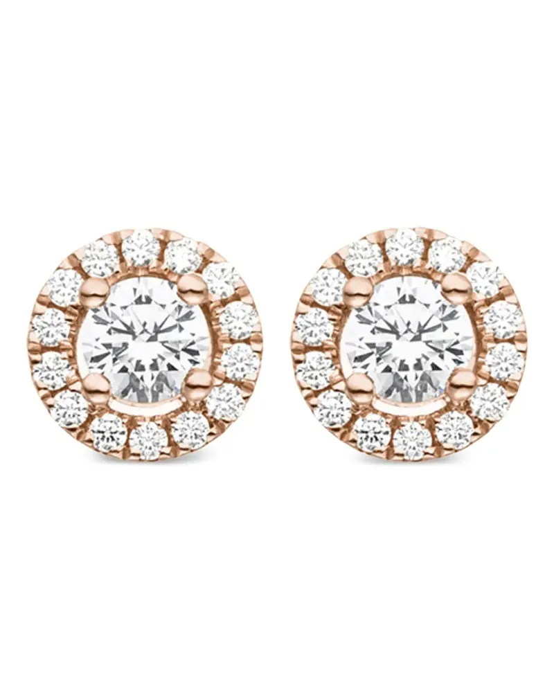 VEYNOU 14kt Camilla Rotgoldohrstecker mit Diamanten - Rosa Rosa