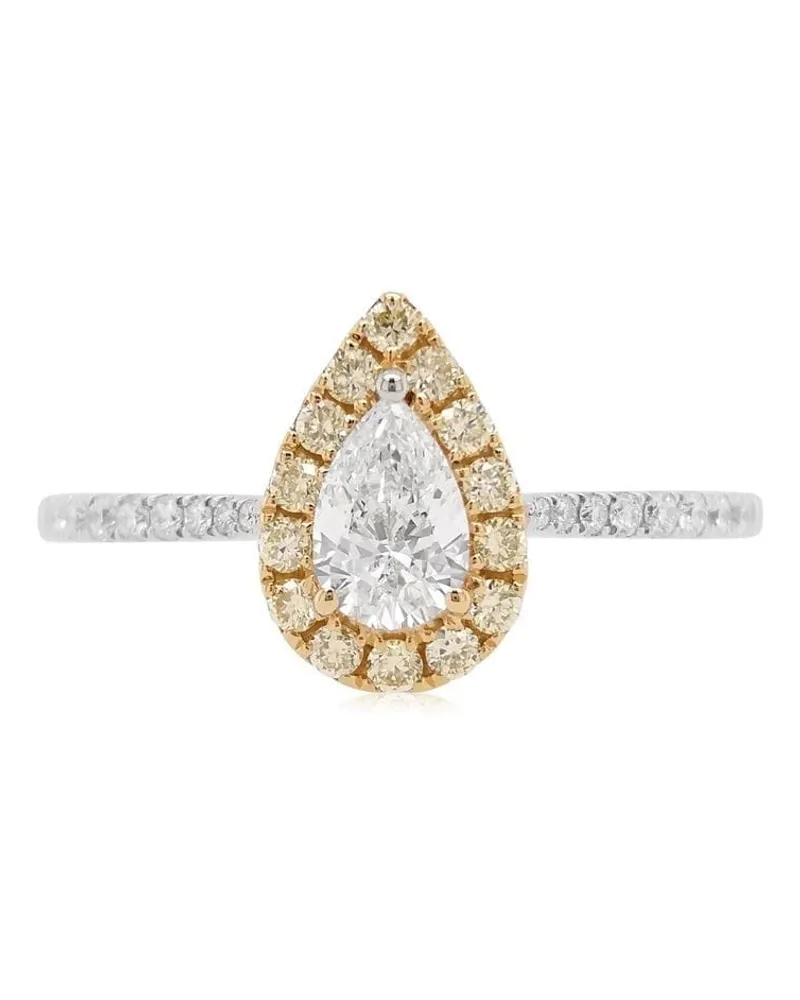 HYT Jewelry 18kt Weißgoldring mit Diamanten - Silber Silber
