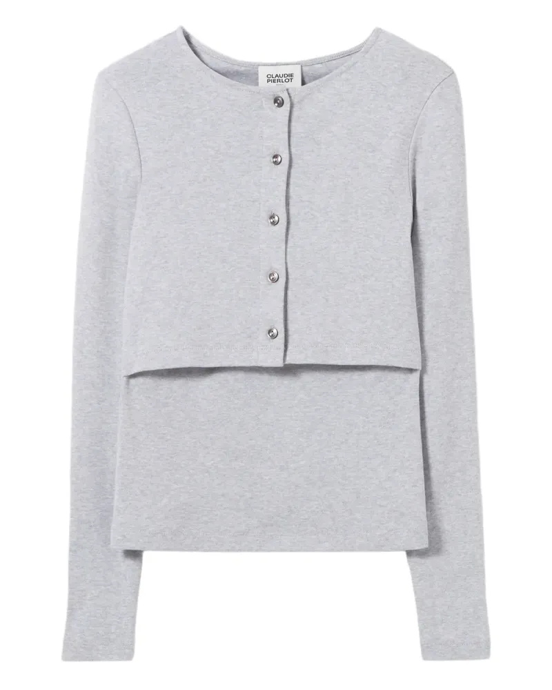 Claudie Pierlot long-sleeve top - Grau Grau