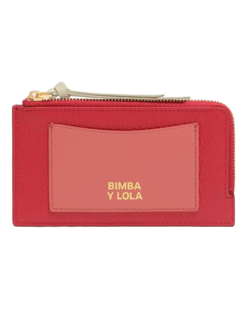 BIMBA Y LOLA zip-fastening panelled purse - Rot Rot