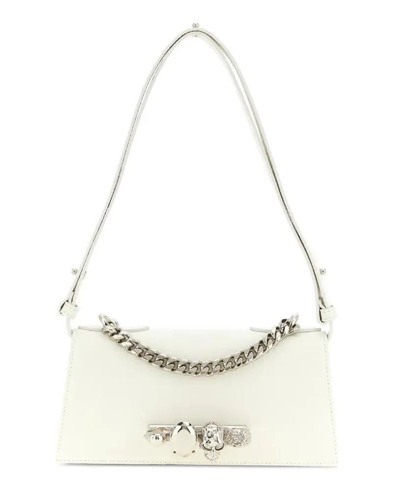 Alexander McQueen mini Jewelled shoulder bag - Weiß Weiß