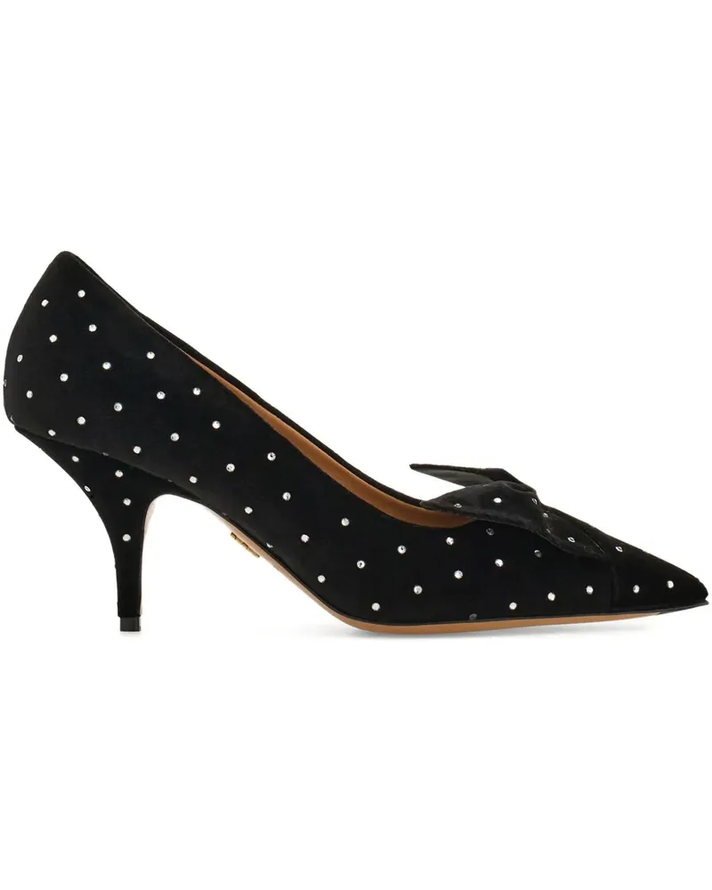 Ferragamo Pumps mit Schleifenverzierung 70mm - Schwarz Schwarz