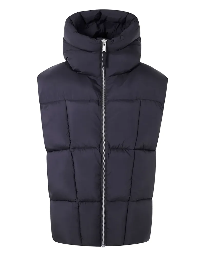 THOM KROM quilted hooded vest - Schwarz Schwarz