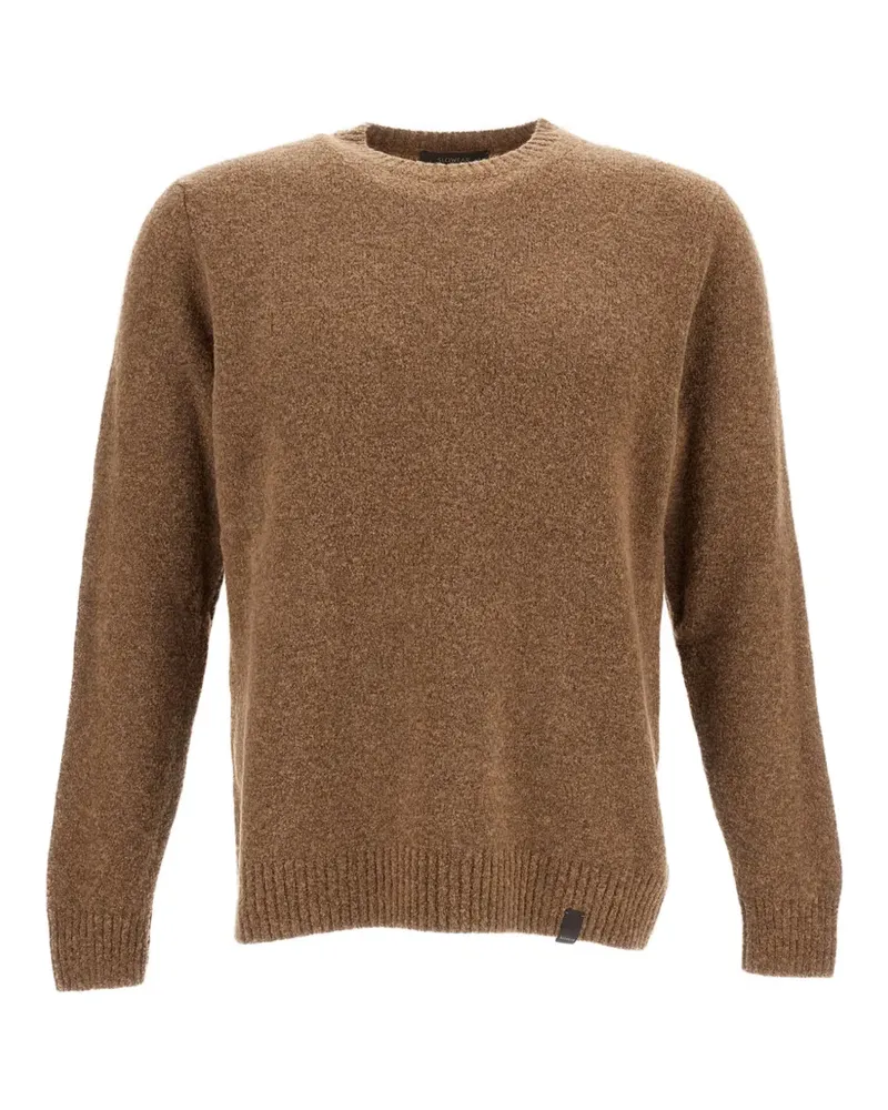 Zanone crew-neck bouclé sweater - Braun Braun
