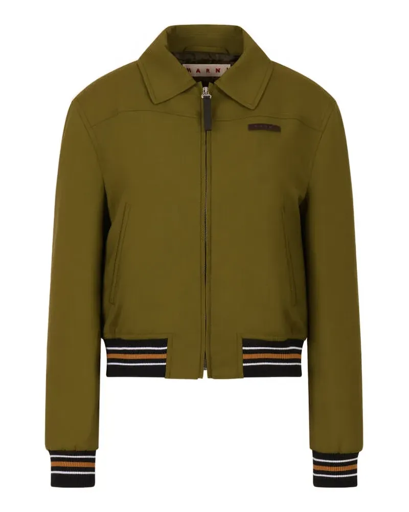 Marni Gerippte Jacke - Grün Grün
