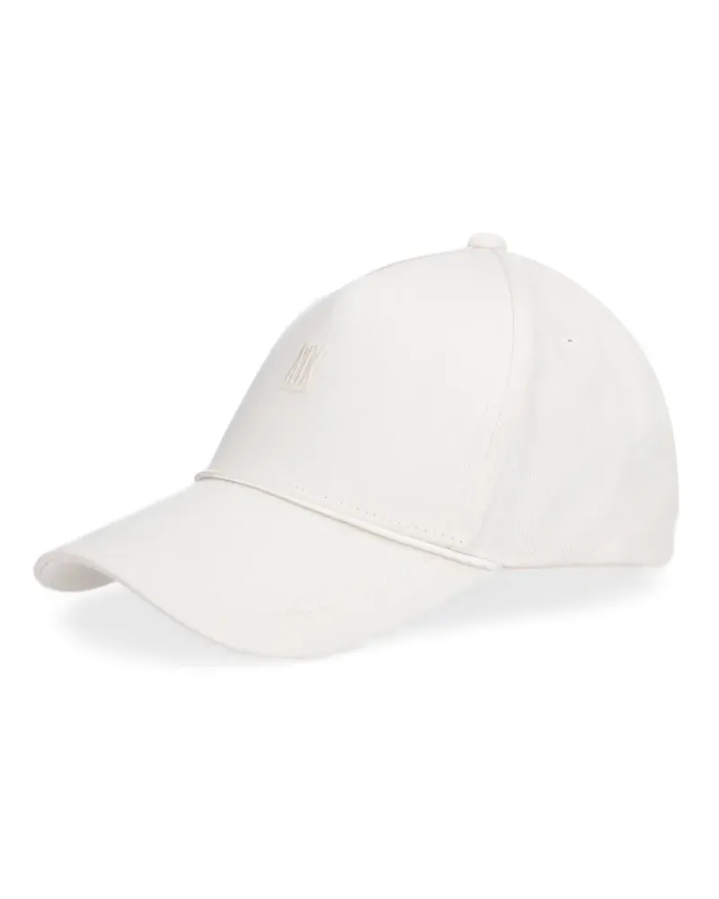 Armani Exchange logo-embroidered baseball cap - Weiß Weiß