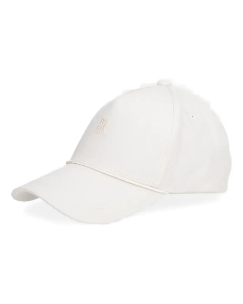 Armani Exchange logo-embroidered baseball cap - Weiß Weiß