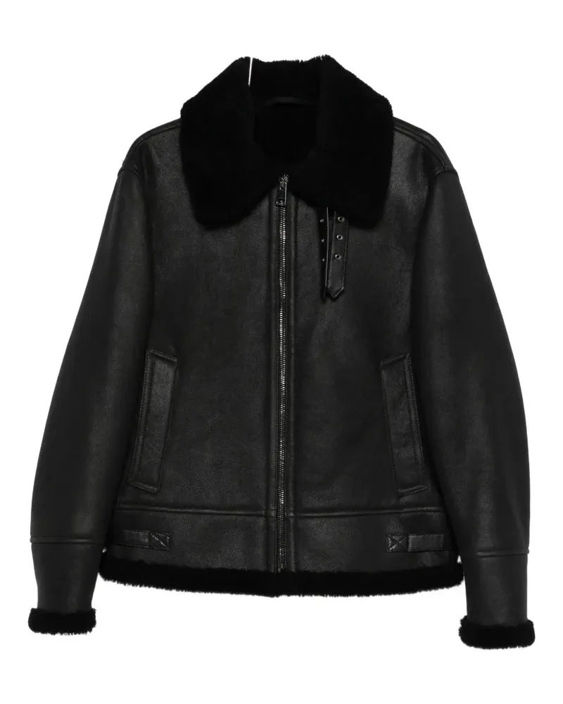 ERALDO Wright Jacke aus Wildleder - Schwarz Schwarz