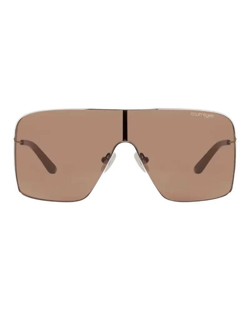 Courrèges 24 Pilotenbrille - Silber Silber
