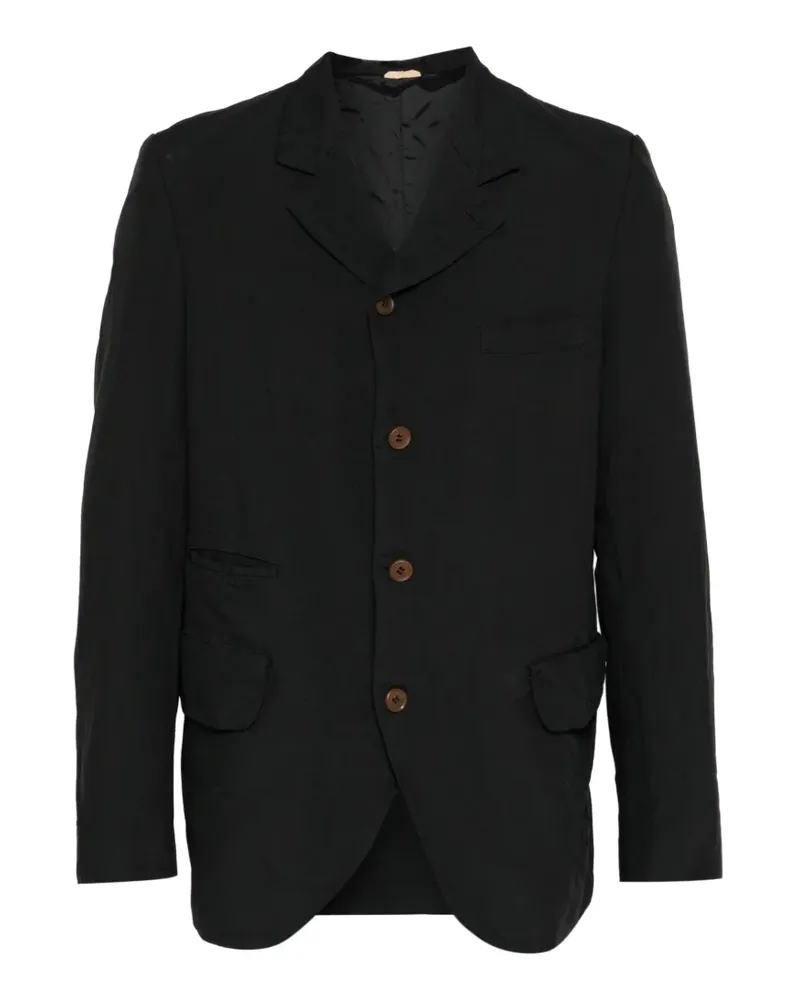 Comme des Garçons Sakko mit Knitteroptik - Schwarz Schwarz