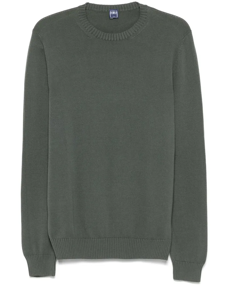 Fedeli Pullover aus Baumwolle - Grün Grün