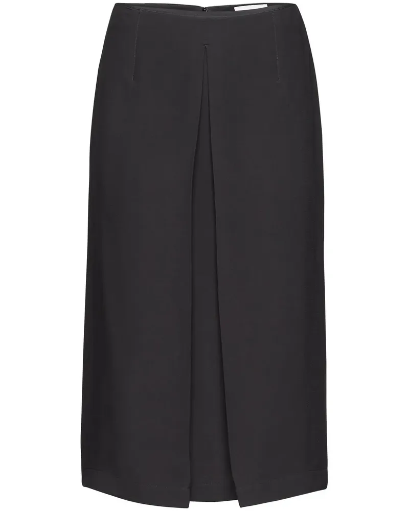 Ferragamo Midirock mit Falten - Schwarz Schwarz