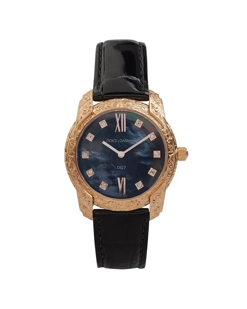 Dolce & Gabbana DG 7 Gattopardo' Armbanduhr, 40mm - Schwarz Schwarz