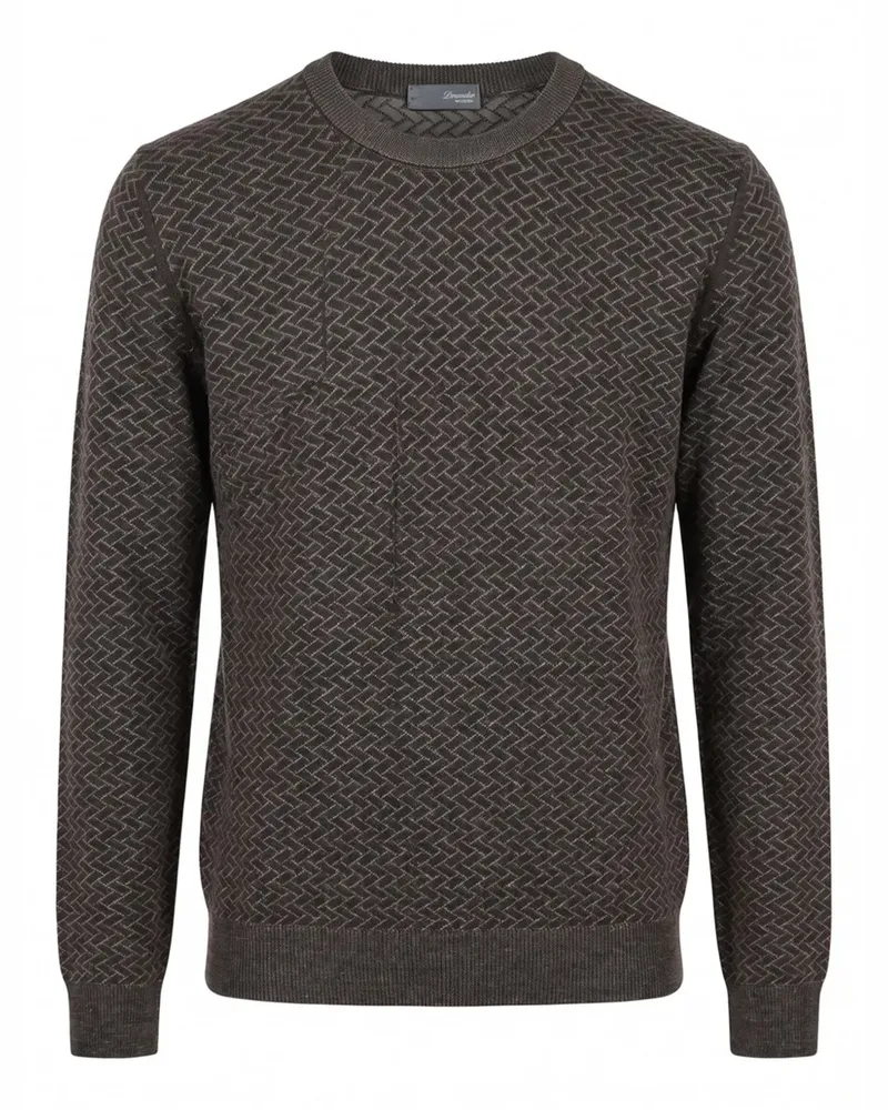 Drumohr  Pullover mit geometrischem Muster - Braun Braun