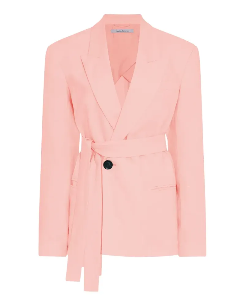 Another Tomorrow double-breasted fitted blazer - Rosa Rosa