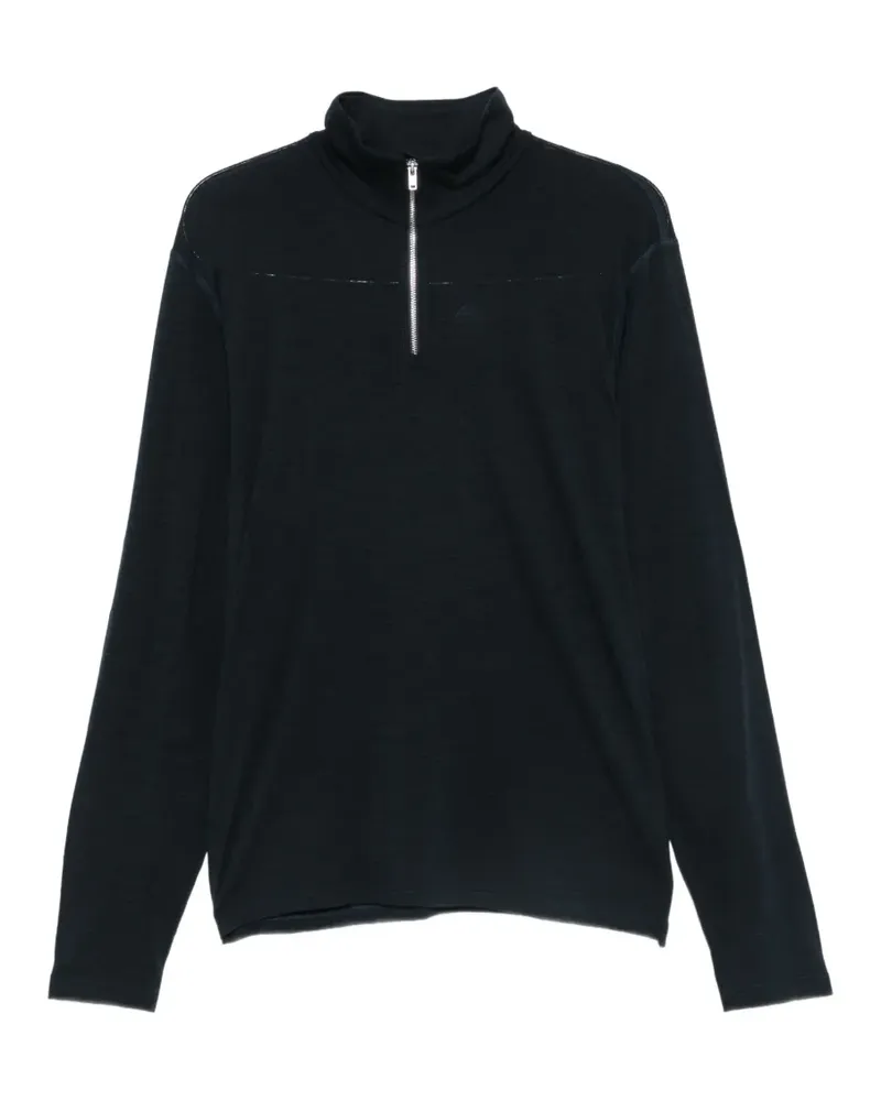 FUSALP Stehkragen-Pullover mit Viertelreißverschluss - Blau Blau