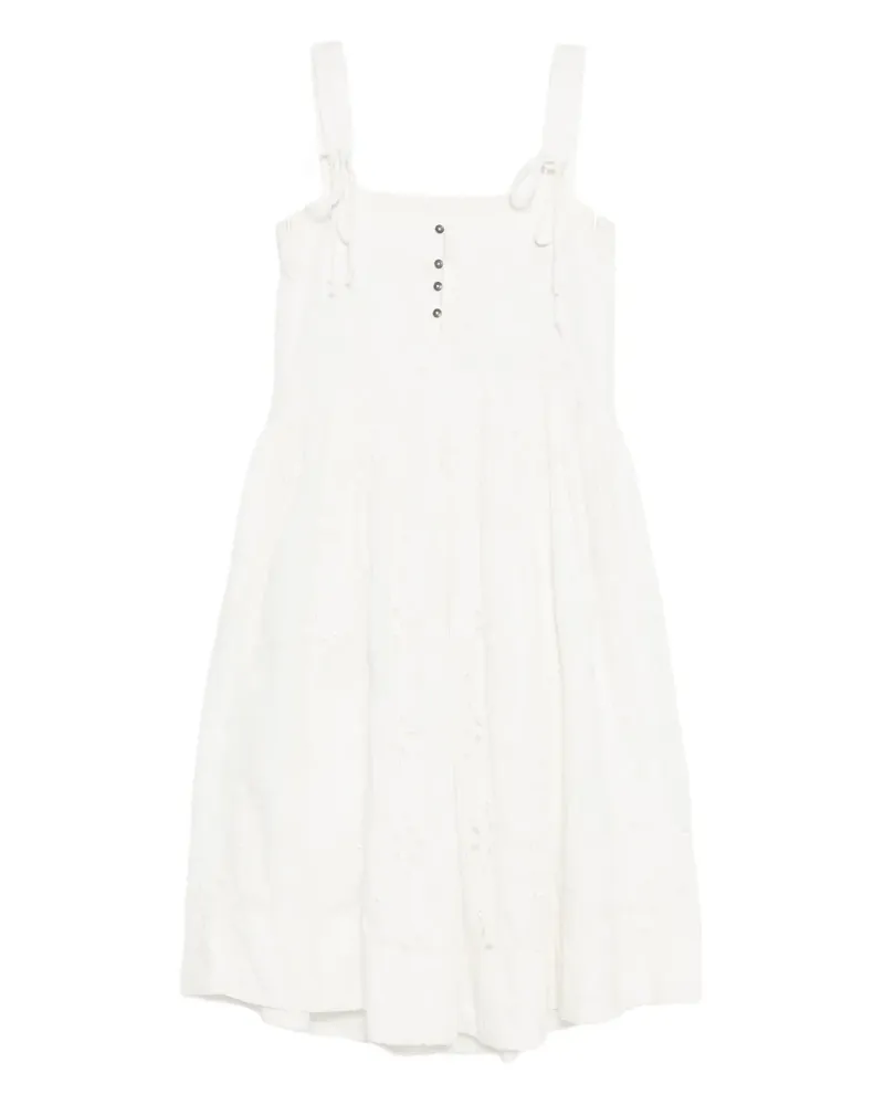 Free People Primavera Midikleid - Weiß Weiß