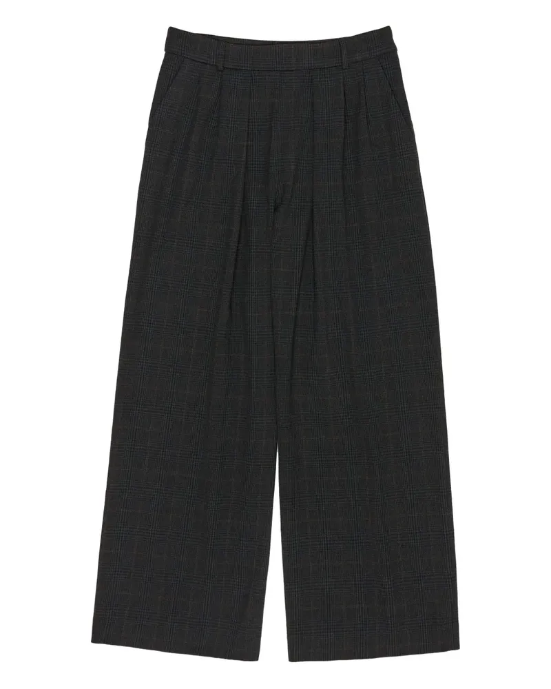 BIMBA Y LOLA Plissierte Hose mit Karomuster - Grau Grau
