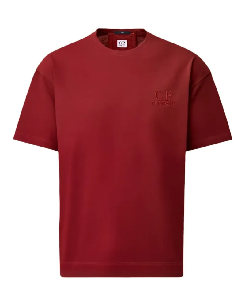 C.P. Company logo-embroidered T-shirt - Rot Rot