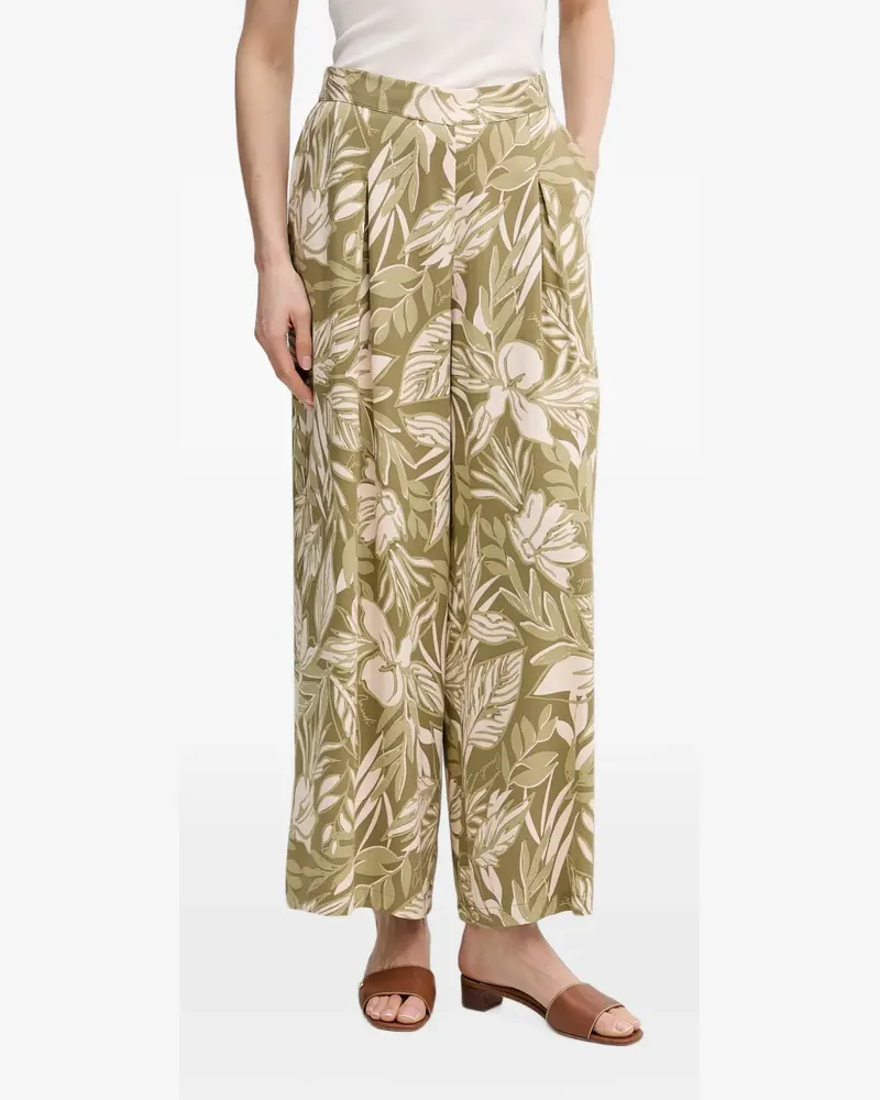 Gaudi Hose mit Blumenprint - Grün Grün