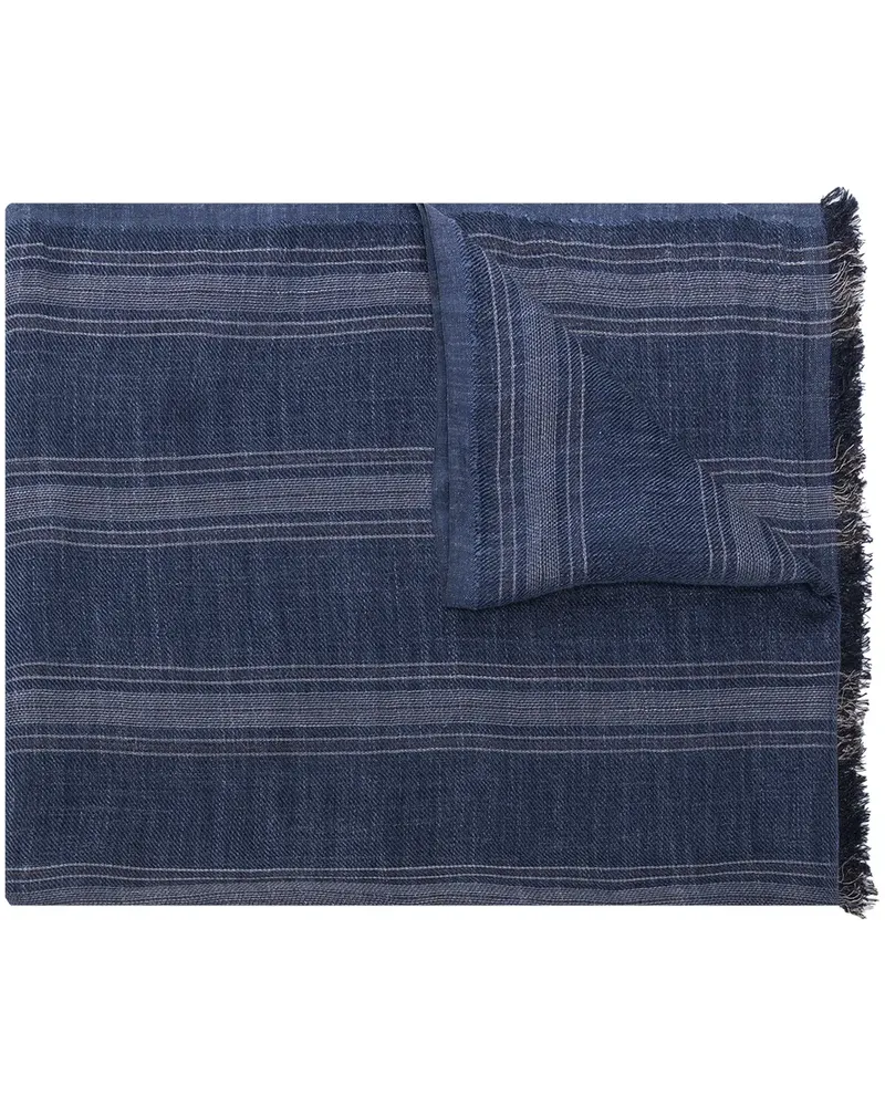 Brunello Cucinelli Schal aus Seidenmischung - Blau Blau