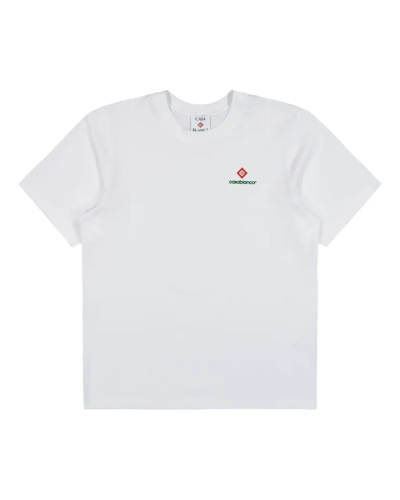 Casablanca Paris logo-print cotton T-shirt - Weiß Weiß