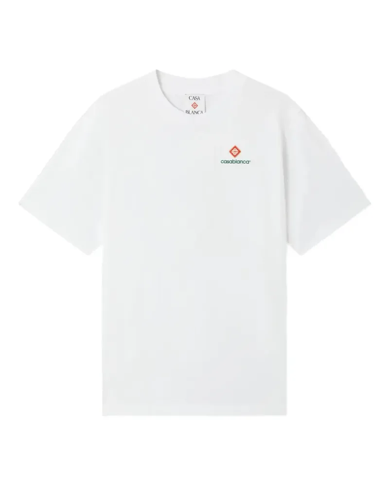 Casablanca Paris Klassisches T-Shirt - Weiß Weiß