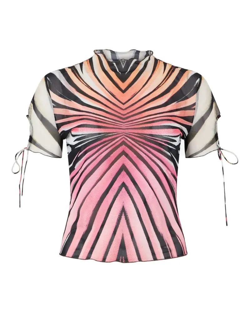 Roberto Cavalli zebra-print T-shirt - Orange Orange