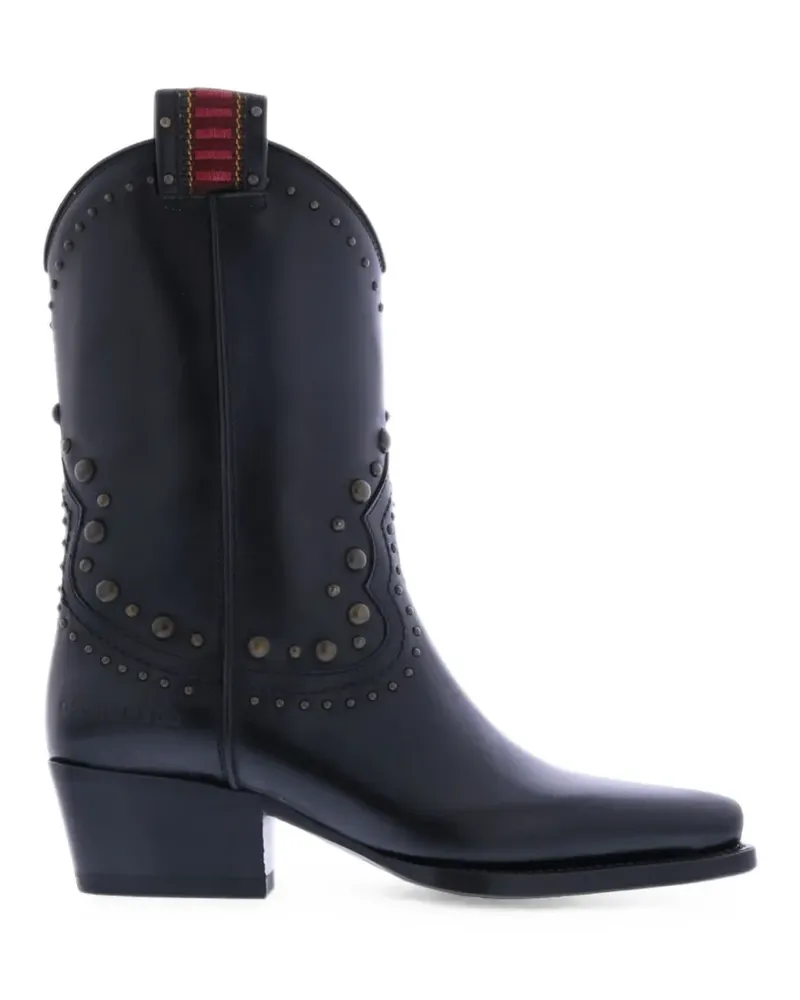 Dsquared2 West Stiefel mit Nieten - Schwarz Schwarz