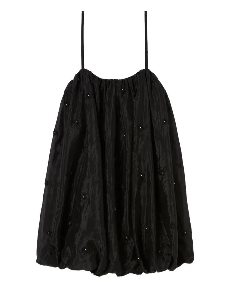 Claudie Pierlot Besticktes Minikleid - Schwarz Schwarz