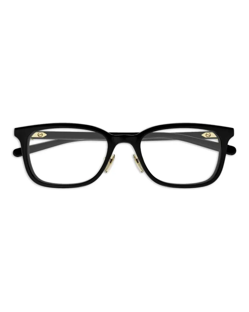 Gucci Brille mit eckigem Gestell - Schwarz Schwarz