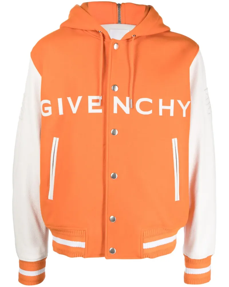 Givenchy Collegejacke mit Kapuze - Orange Orange