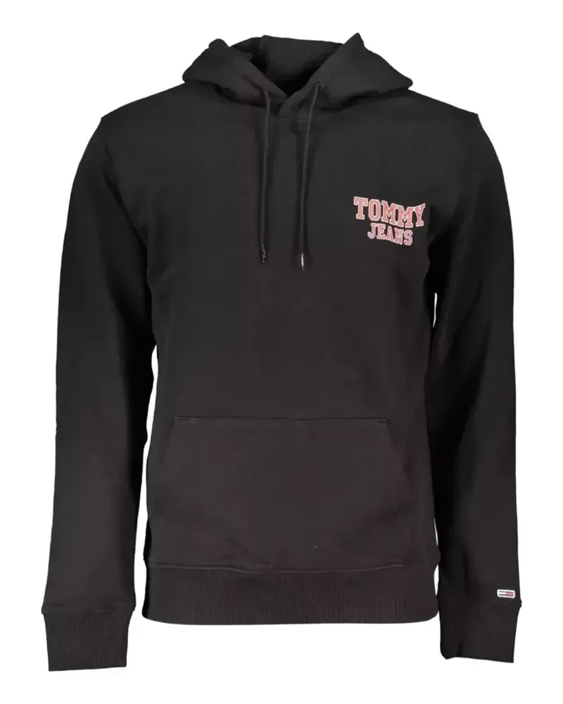 Tommy Hilfiger logo-print cotton hoodie - Schwarz Schwarz