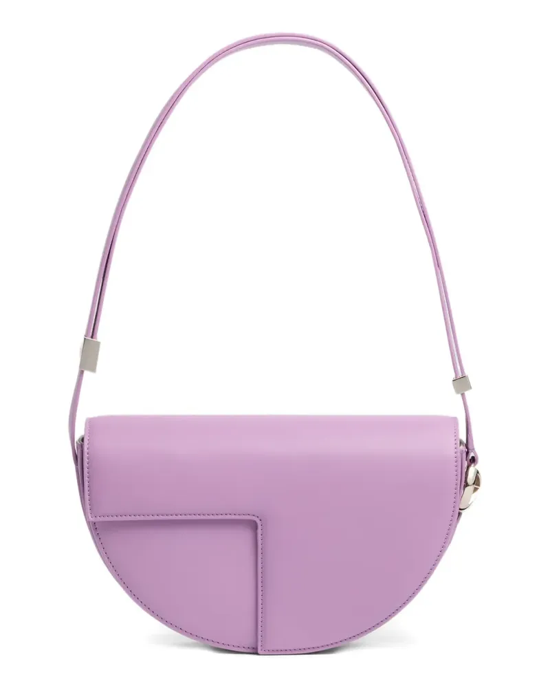 Patou Le  Schultertasche mit Logo-Patch - Violett Violett