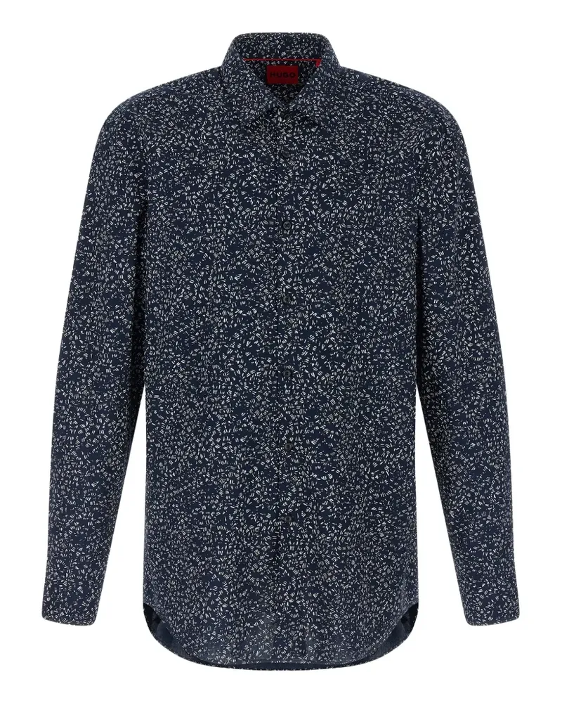HUGO BOSS Gemustertes Hemd - Blau Blau