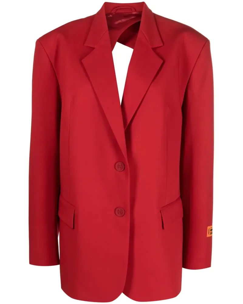 Heron Preston Rückenfreier Blazer - Rot Rot