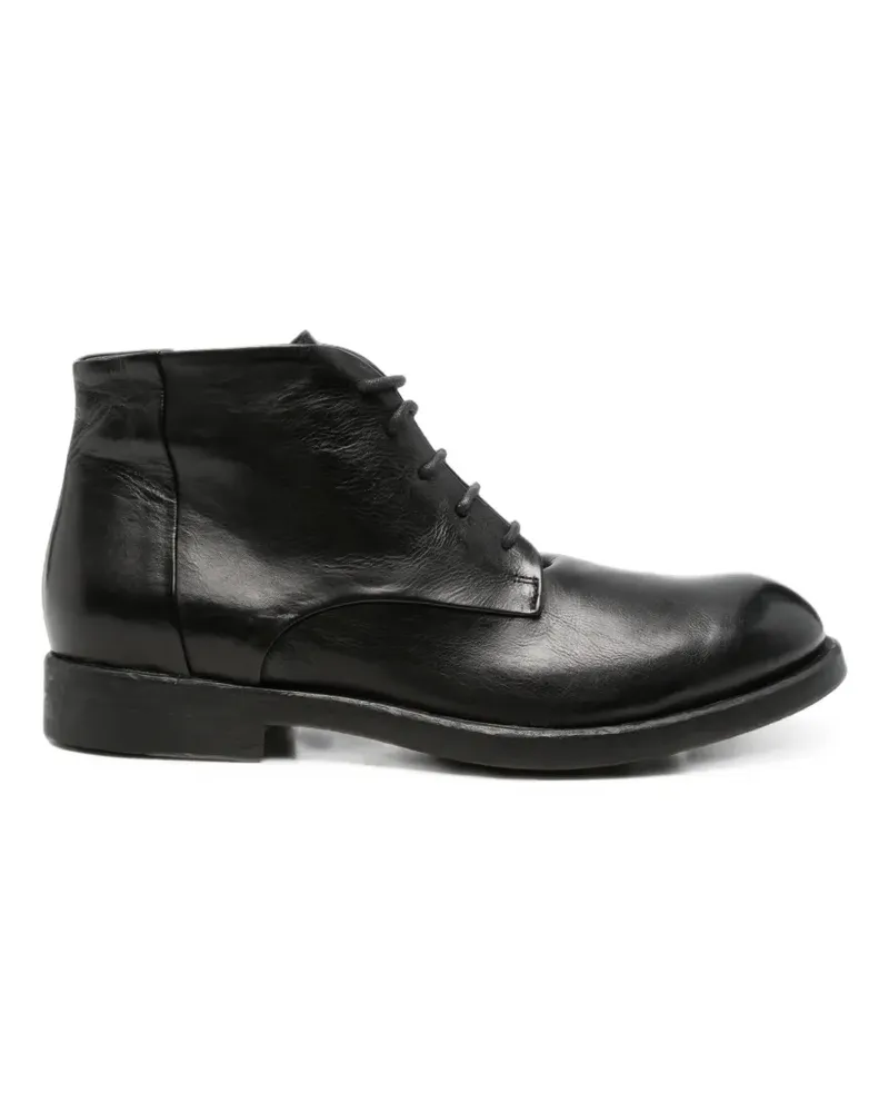 LEQARANT lace-up leather ankle boots - Schwarz Schwarz
