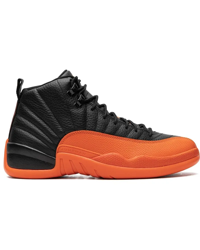 Jordan Air  12 Brilliant Orange Sneakers - Schwarz Schwarz