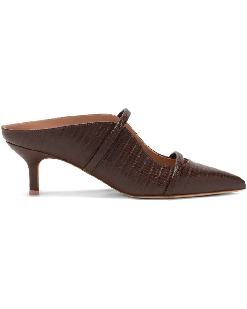 Malone Souliers Maureen Mules mit Prägung - Braun Braun