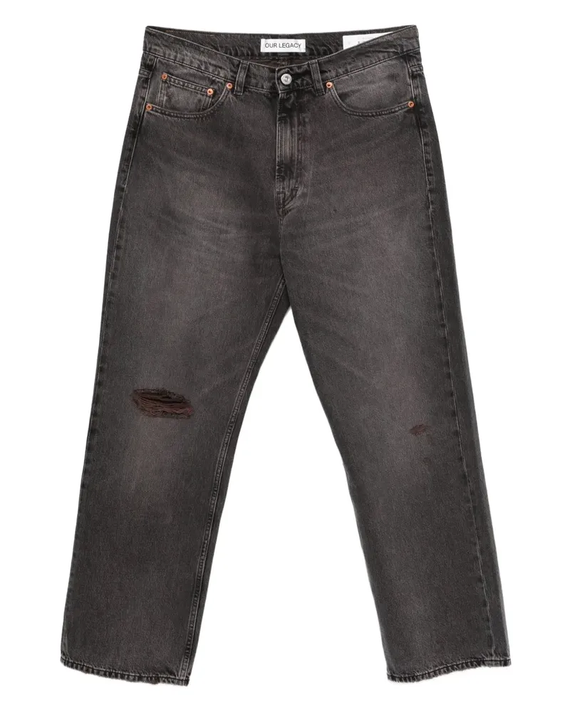 Our Legacy Third Cut Jeans im Distressed-Look - Grau Grau