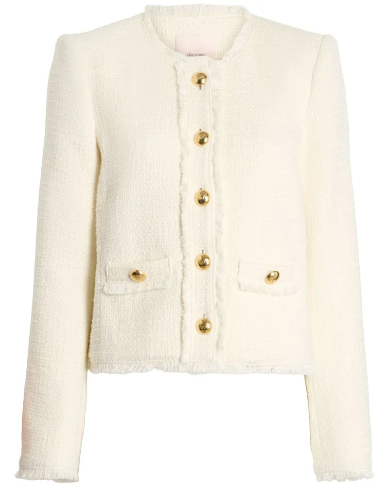 Cinq à Sept Christie Bouclé-Jacke - Weiß Weiß